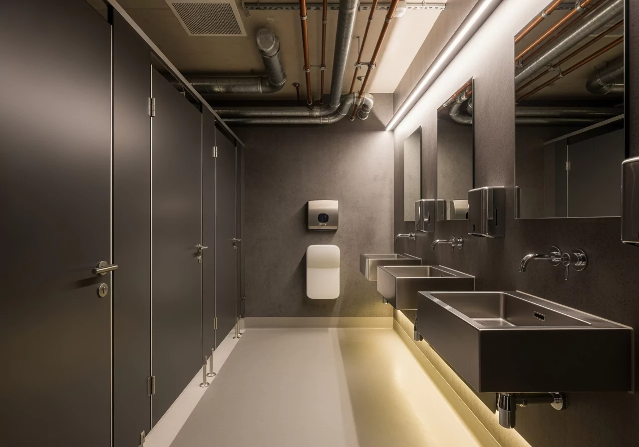 Industrial Bathrooms London - Gym & Industrial Bathroom Design Specialists